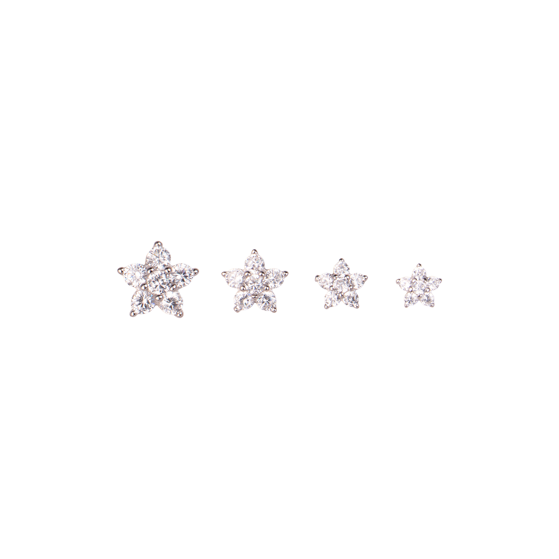 Orecchini in argento 925 - Orecchini Stars Silver