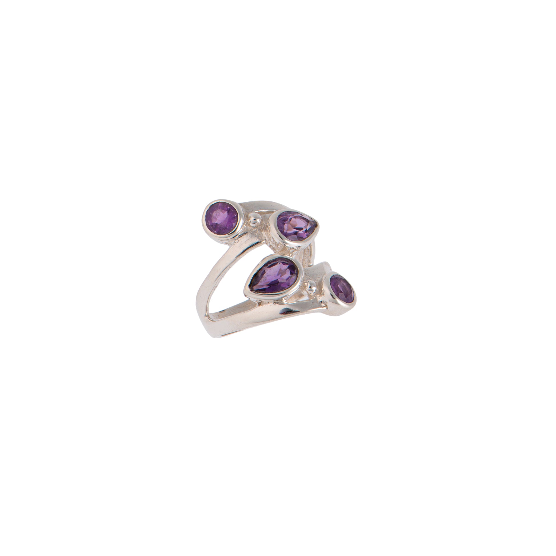 Anello - Anello Zenia Four Lavender Gems
