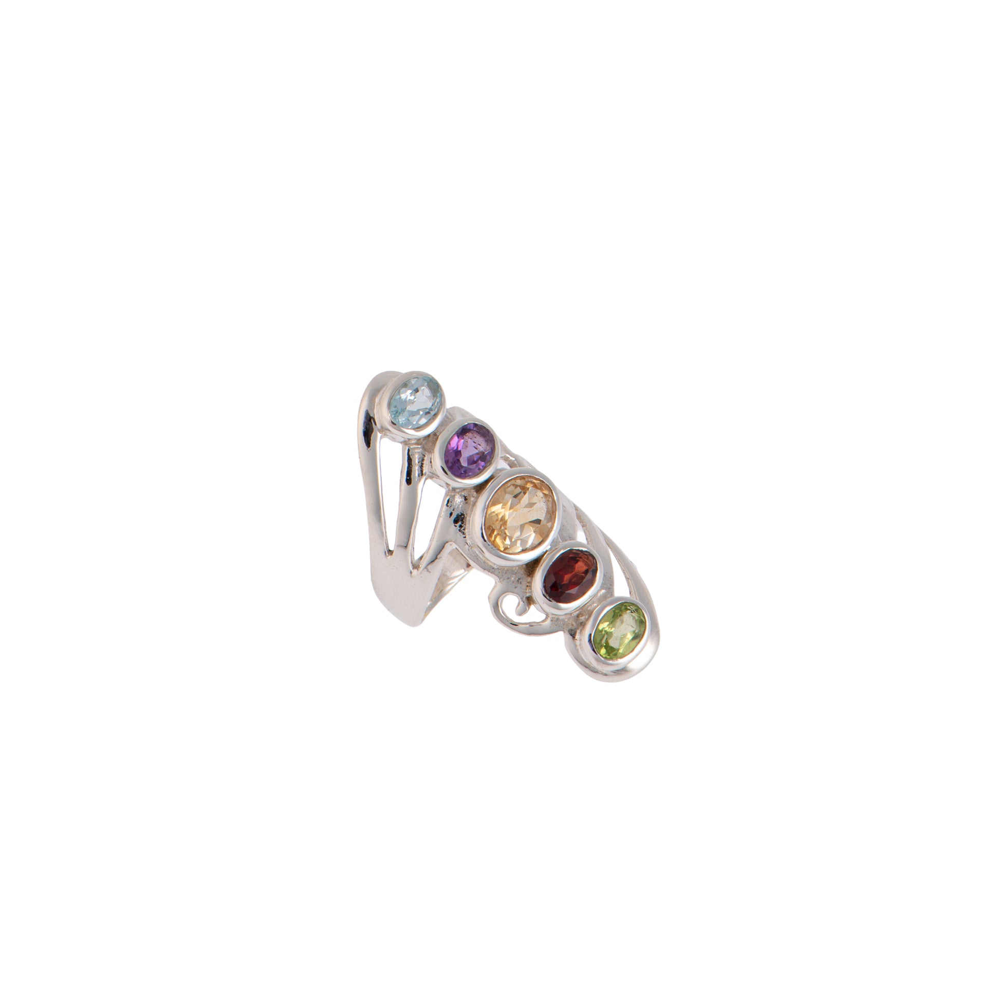 Anello - Anello Zenia Multicolor Five Gems