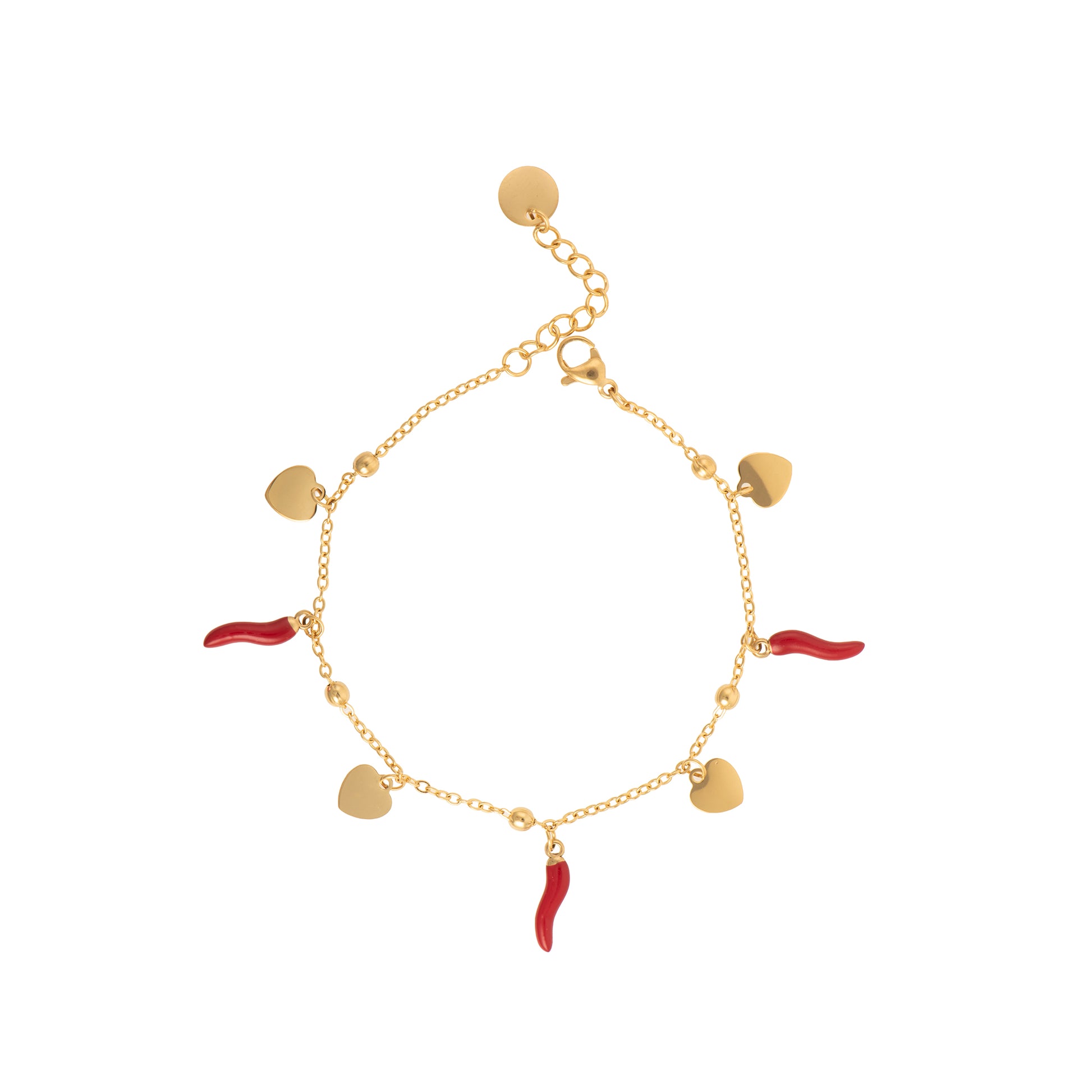 Bracciale con cuore dorato - Bracciale Protect