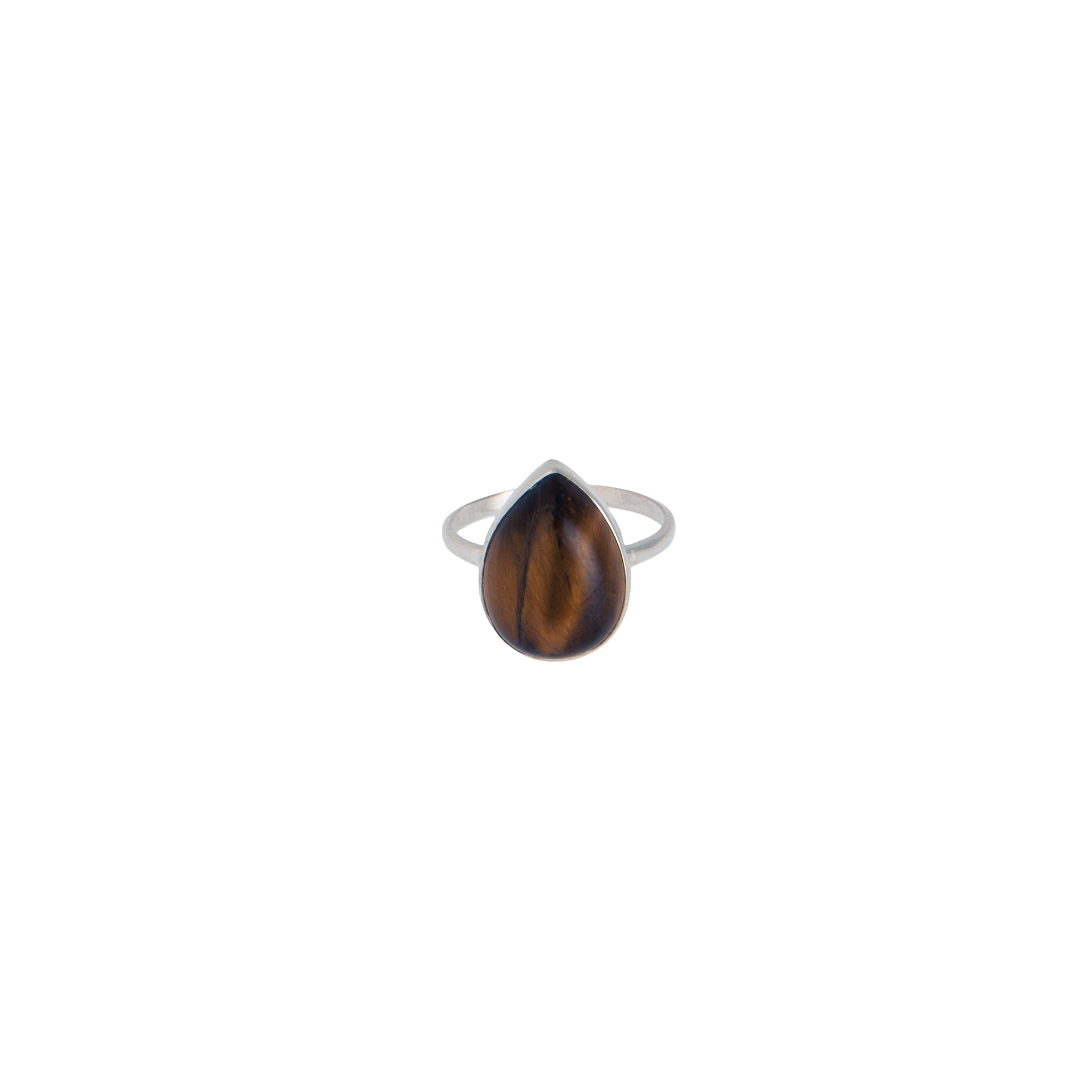 Anello in argento 925 - Anello Drops Argento 925 Brown