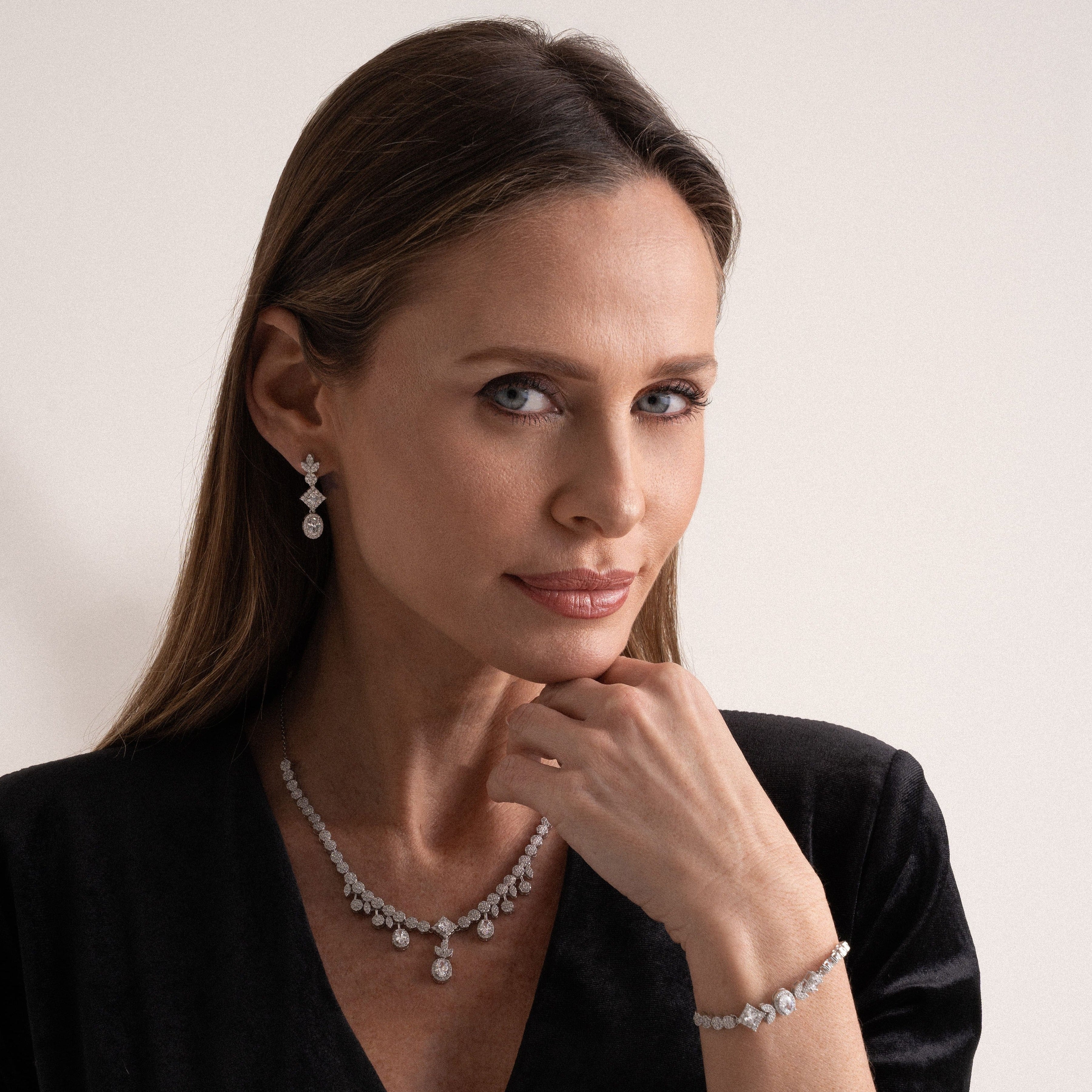Gioiello in argento 925 - Royal Gala Marquise & Oval Drops