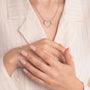 Collana con cuore in argento 925 - Collana Essence Heart – Cuore a Profilo in Argento 925