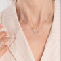 Collana pendenti in argento 925 - Collana Double Soul – Due Cuori Intrecciati in Argento 925