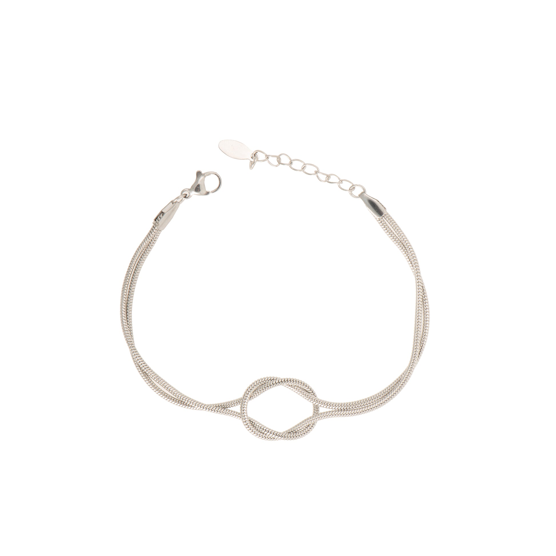 Bracciale a cerchio dorato - Bracciale Eternal Knot Big