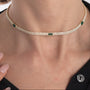 Collana in argento 925 - Collana Emerald Square Gold