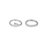 Anello con zirconi - Anello Double Drop