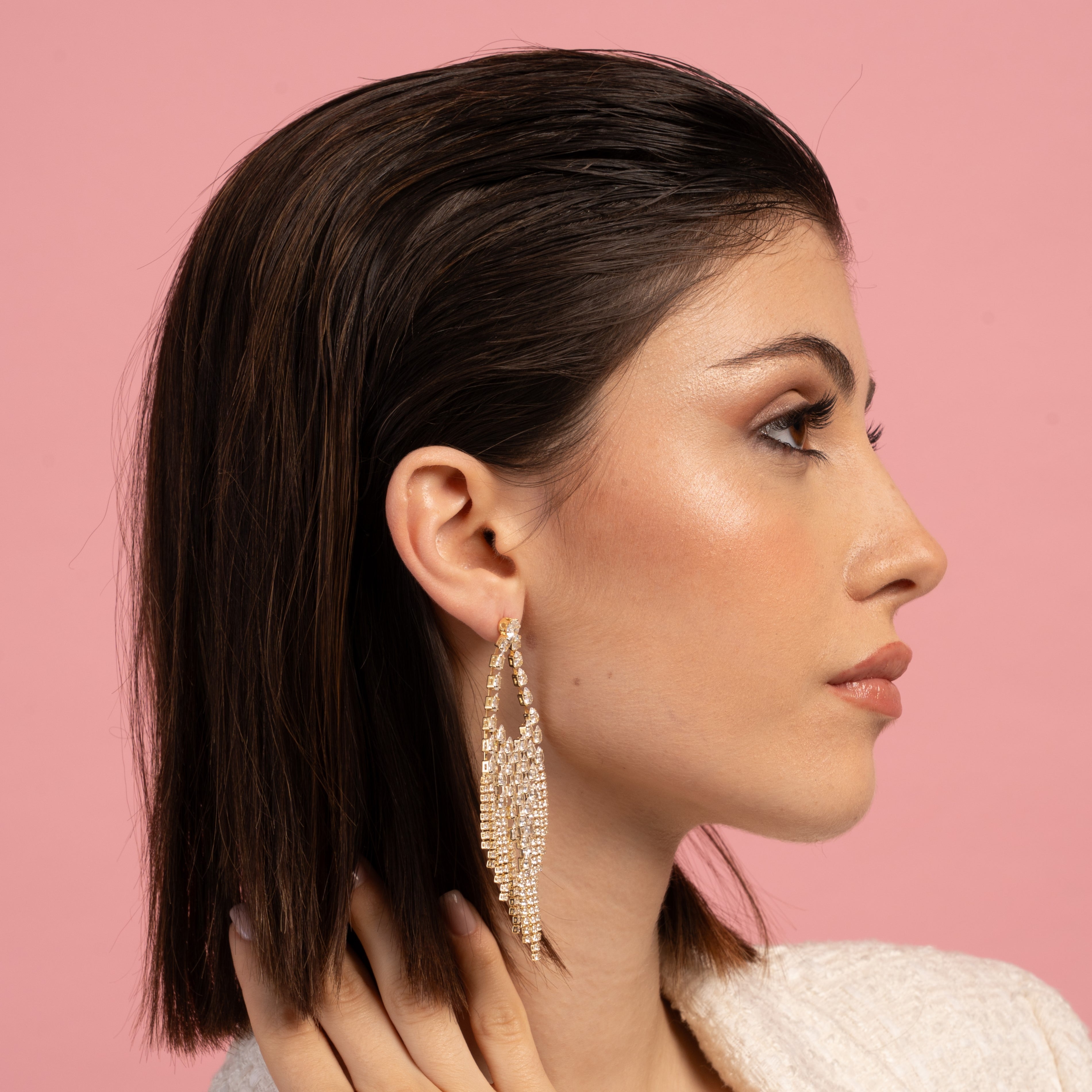 Orecchini in argento 925 - Orecchini Crystal Rain Gold