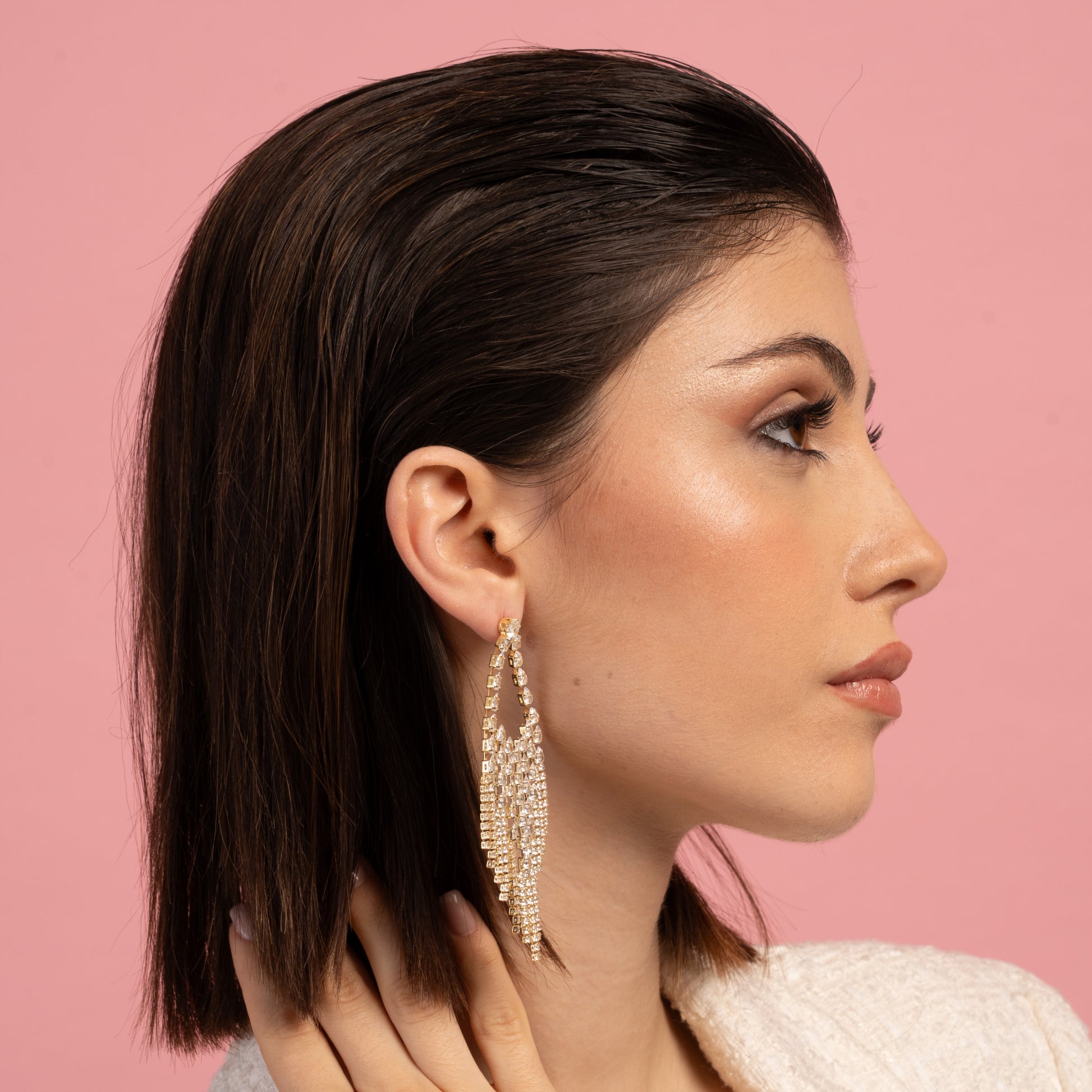 Orecchini in argento 925 - Orecchini Crystal Rain Gold