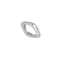 Anello in argento 925 con zirconi - Anello Square Infinity