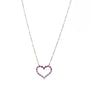 Collana pendenti con cuore in argento 925 con zirconi - Collana Silver Layered Hearts
